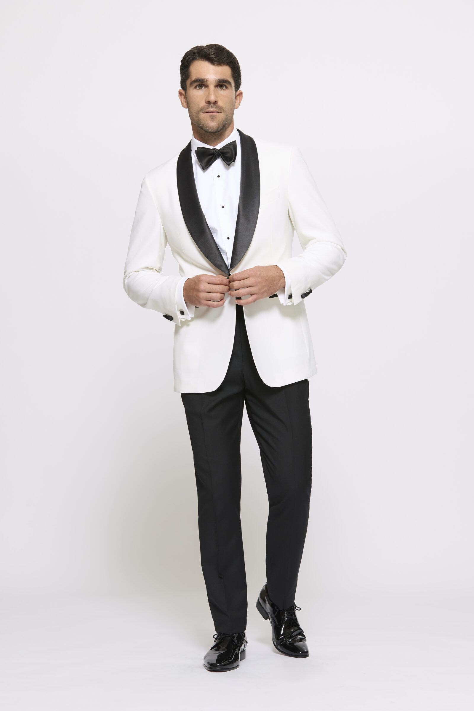 Ivory shawl collar tuxedo hire Sydney